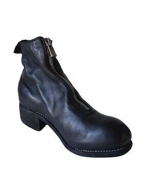 Guidi PL1 Soft Horse Full Grain Front Zip Boot Black